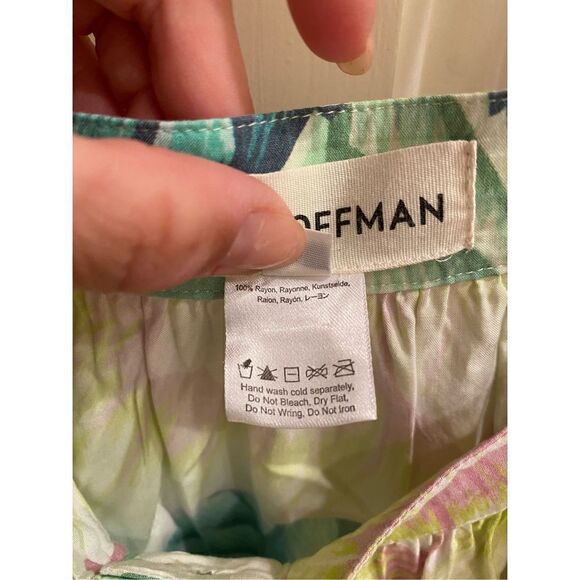 Mara Hoffman Button Front Tank in Flora Stone Small - Picture 6 of 7